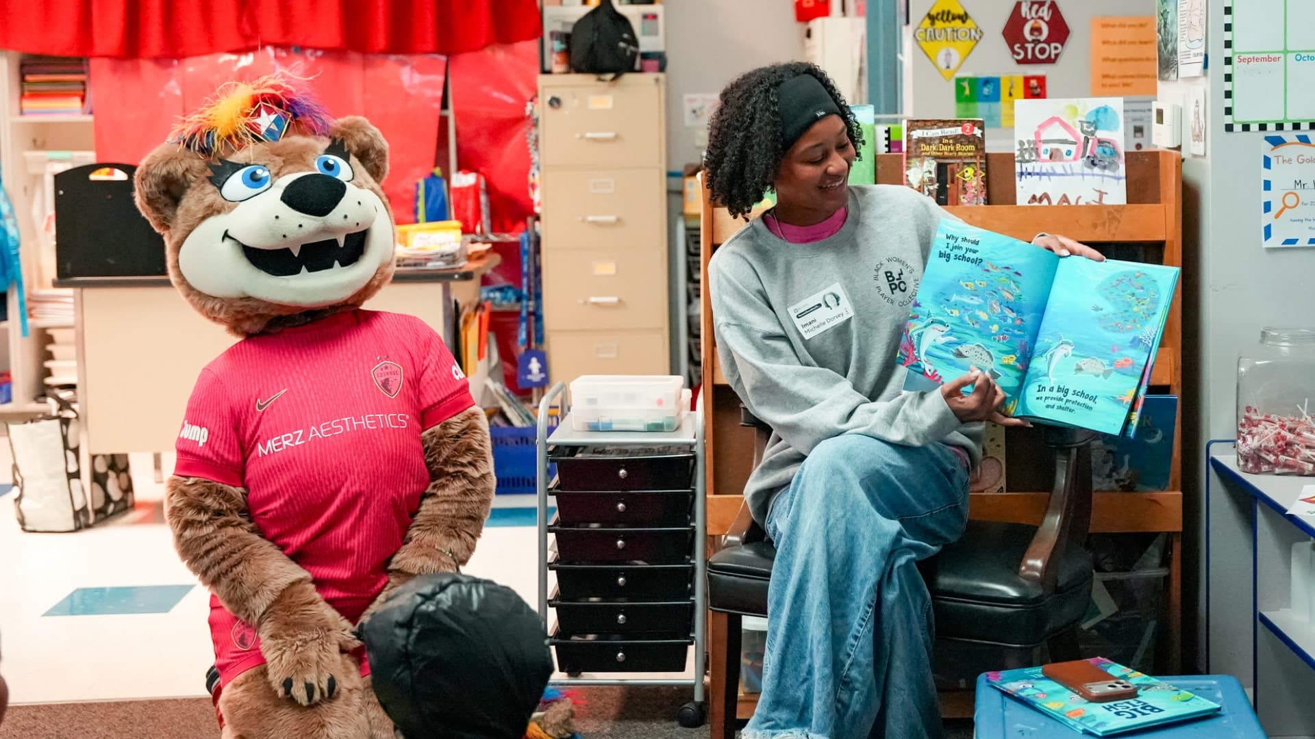 School Visit with the Black Womens Player Collective