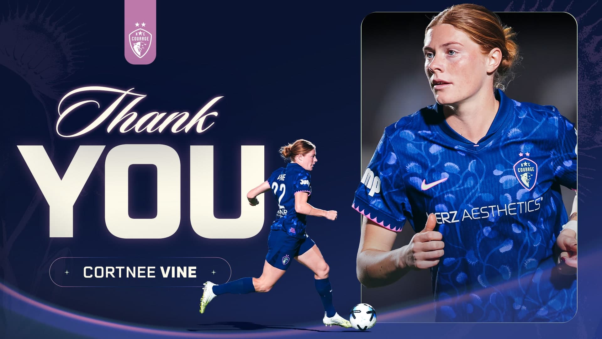 NC COURAGE, CORTNEE VINE AGREE TO MUTUAL CONTRACT TERMINATION 