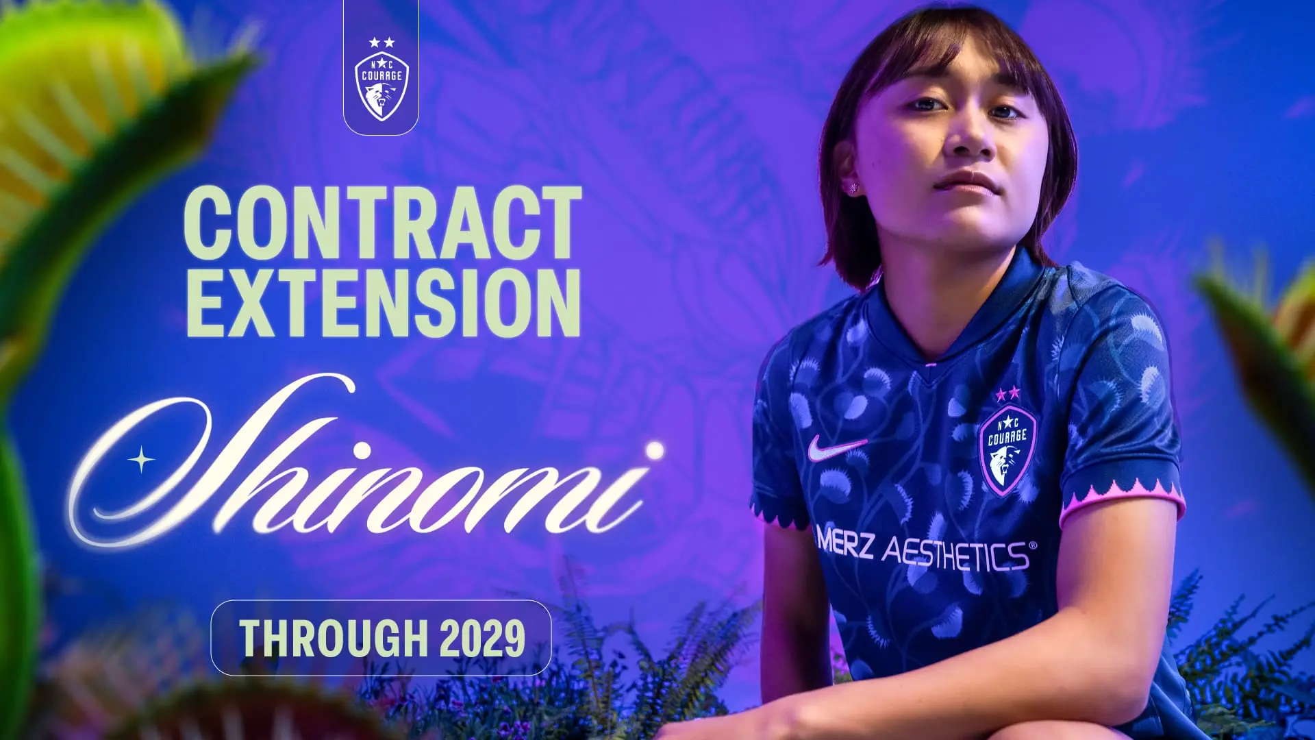 NC COURAGE, SHINOMI KOYAMA AGREE TO CONTRACT EXTENSION THROUGH 2029 NWSL SEASON 