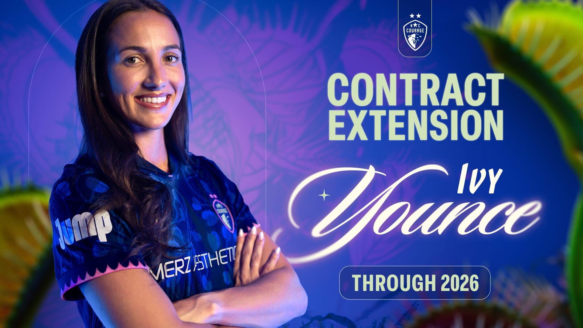 NC COURAGE, IVY YOUNCE AGREE TO CONTRACT EXTENSION THROUGH END OF SEASON 