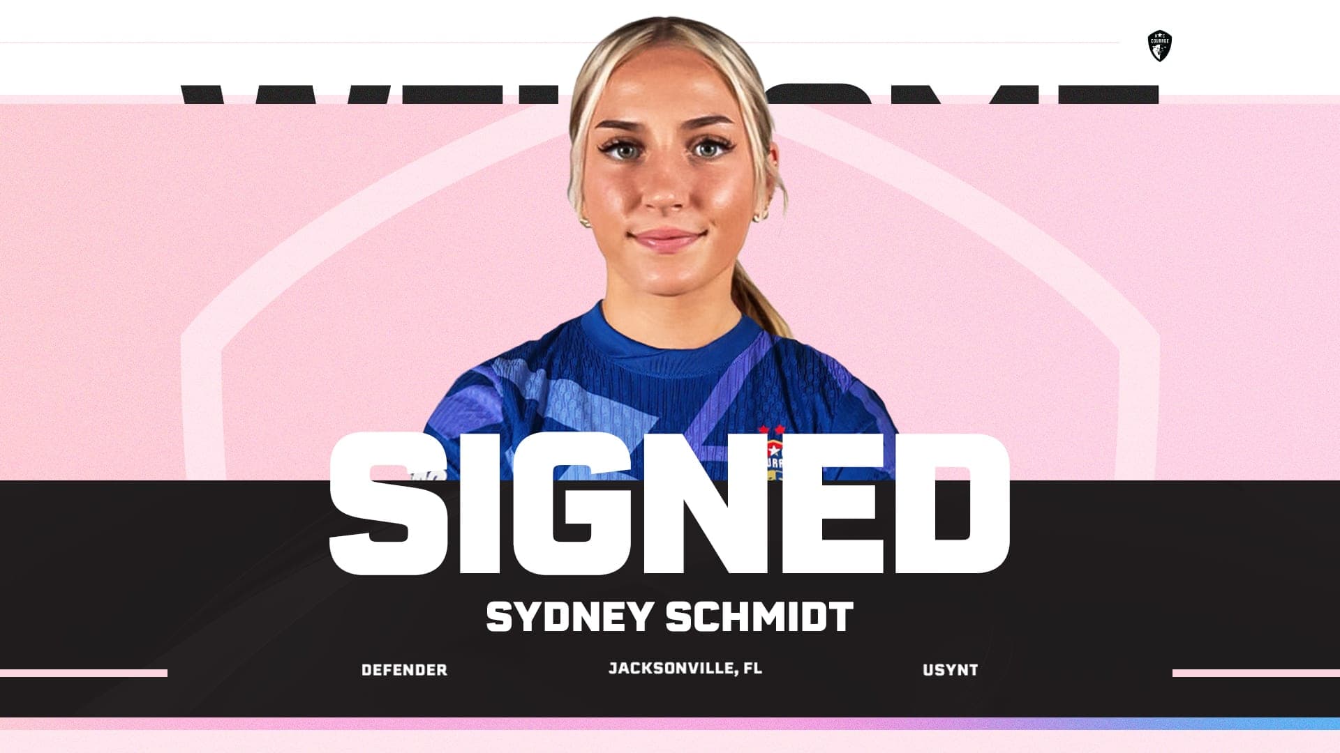 NC COURAGE SIGN DEFENDER SYDNEY SCHMIDT THROUGH 2027 