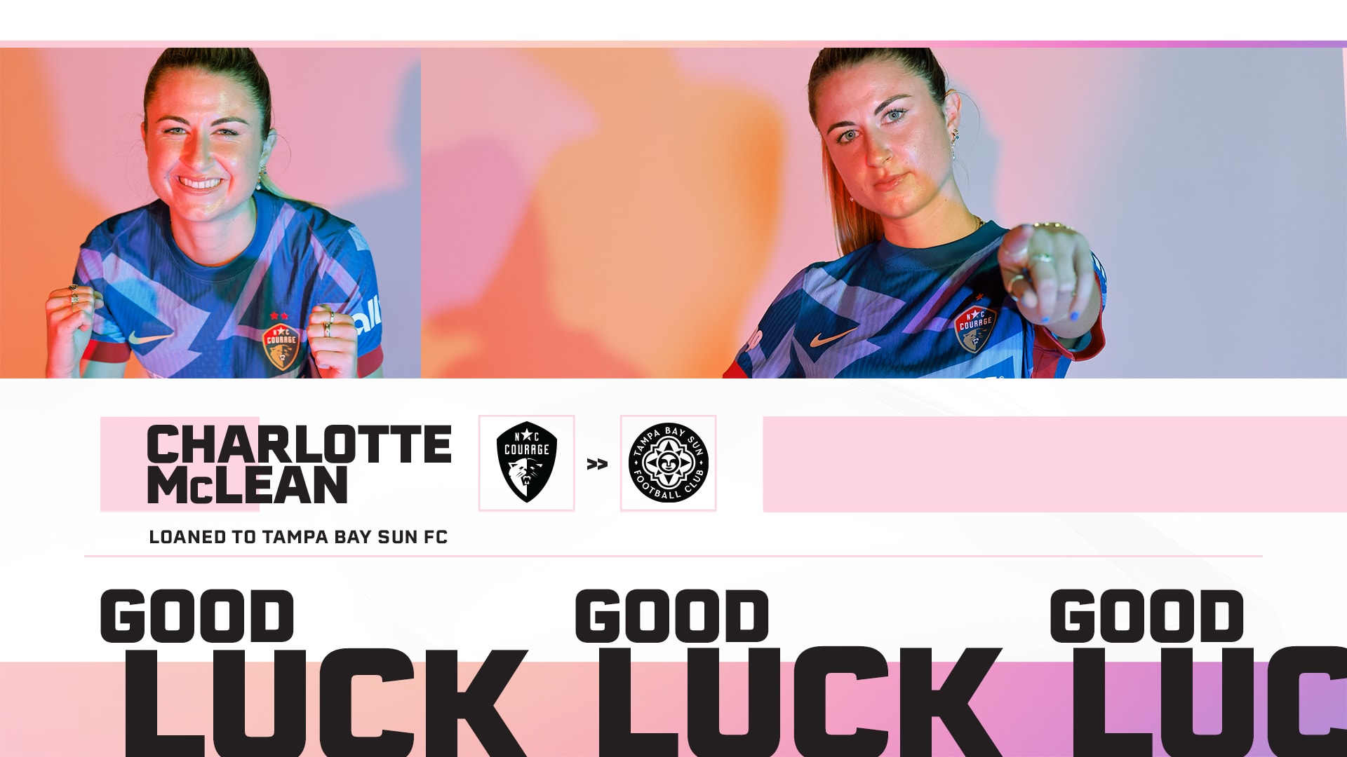 NC COURAGE LOAN CHARLOTTE MCLEAN TO TAMPA BAY SUN FC 