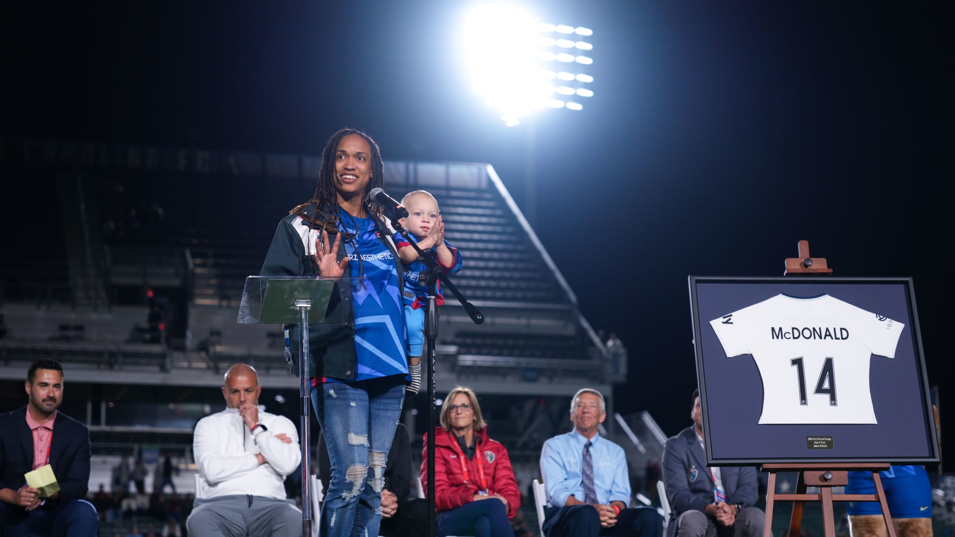 Honoring a legend: Jessica McDonald inducted into Courage Ring of Honor 