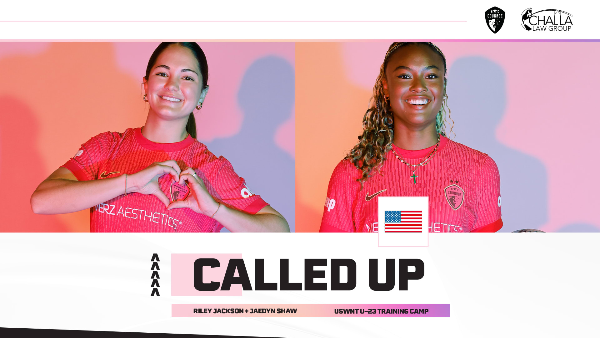 JAEDYN SHAW, RILEY JACKSON CALLED UP FOR USWNT U-23 TRAINING CAMP