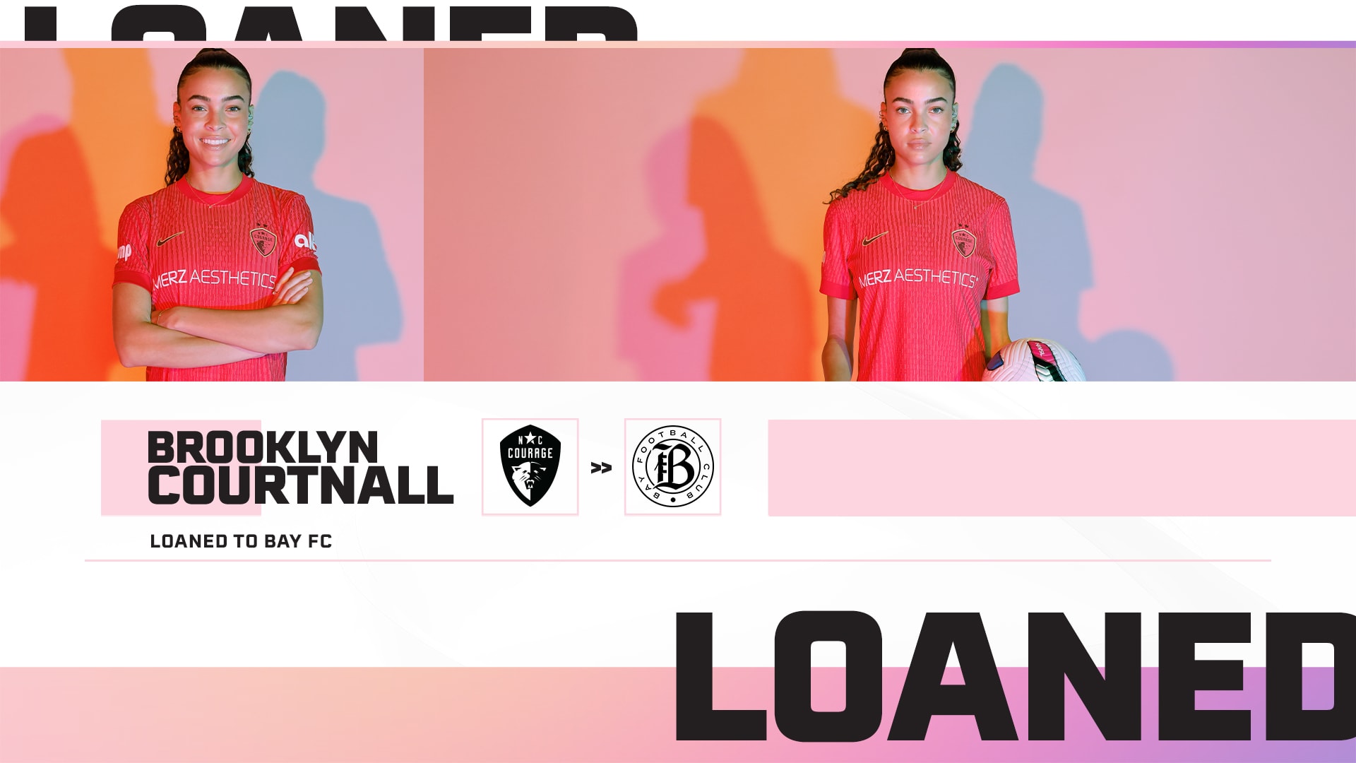 NC COURAGE LOAN DEFENDER BROOKLYN COURTNALL TO BAY FC THROUGH END OF 2025