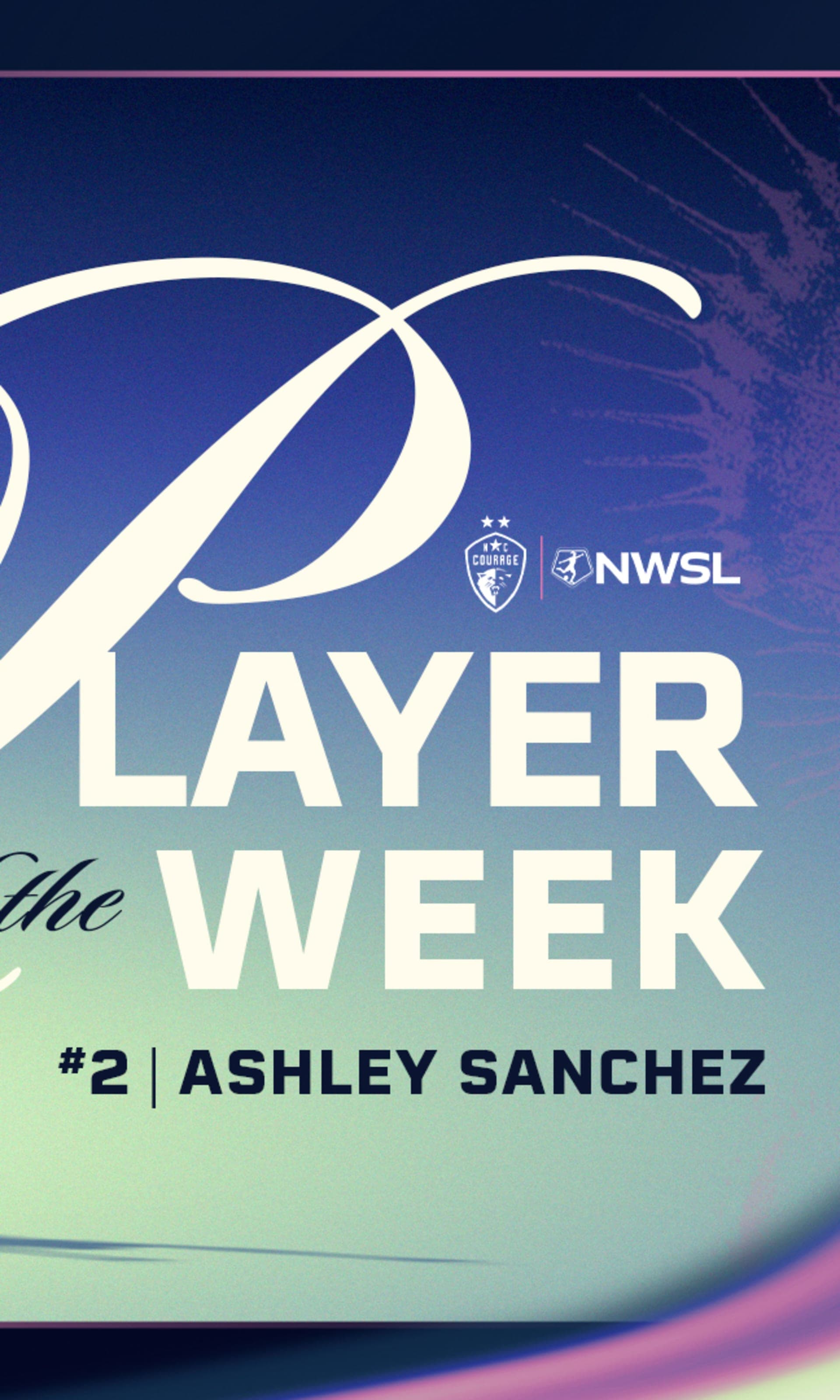 NC COURAGE’S ASHLEY SANCHEZ NAMED NWSL PLAYER OF THE WEEK