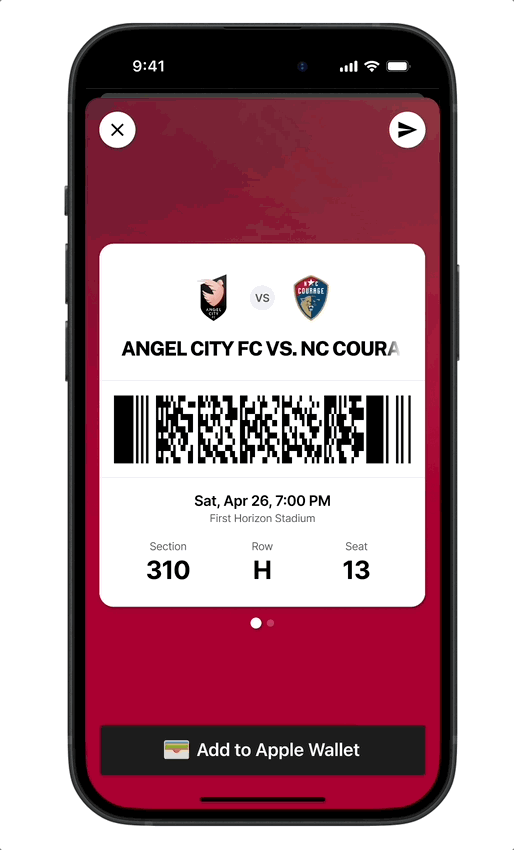 How do I download my tickets to my phone