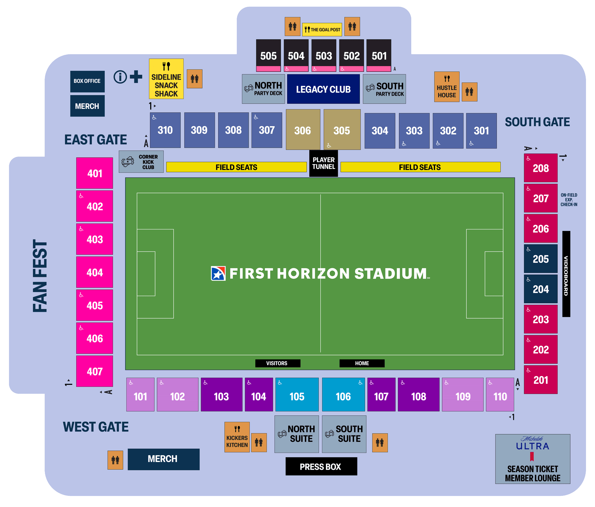 Matchday Stadium Map