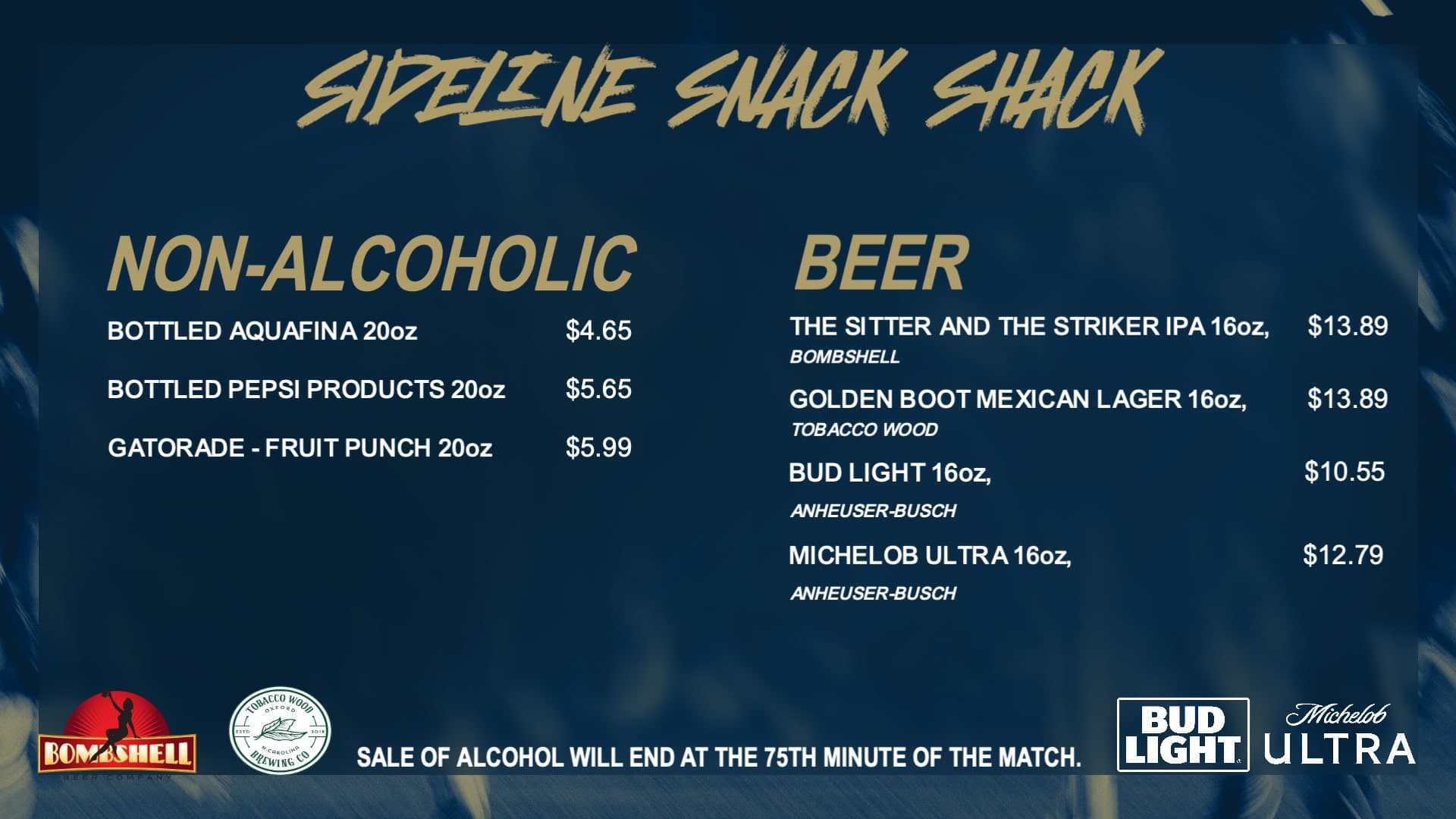 Sideline Snack Shack Drink Pic