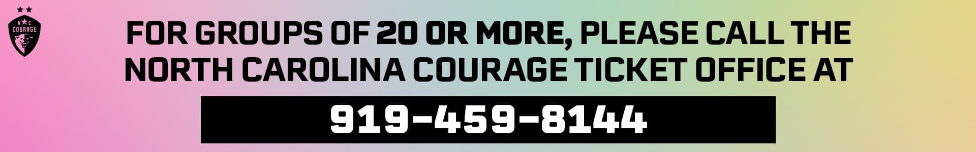 Group Tickets Banner