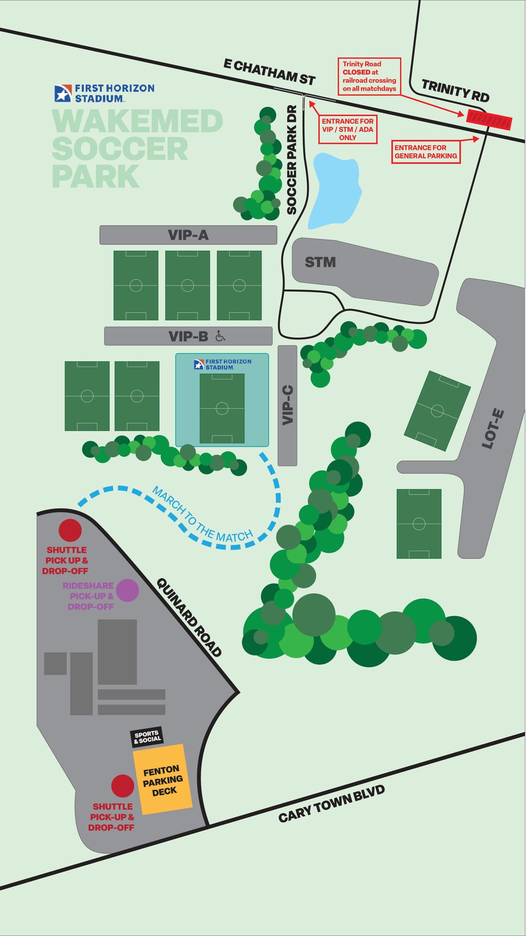 Matchday Parking Map