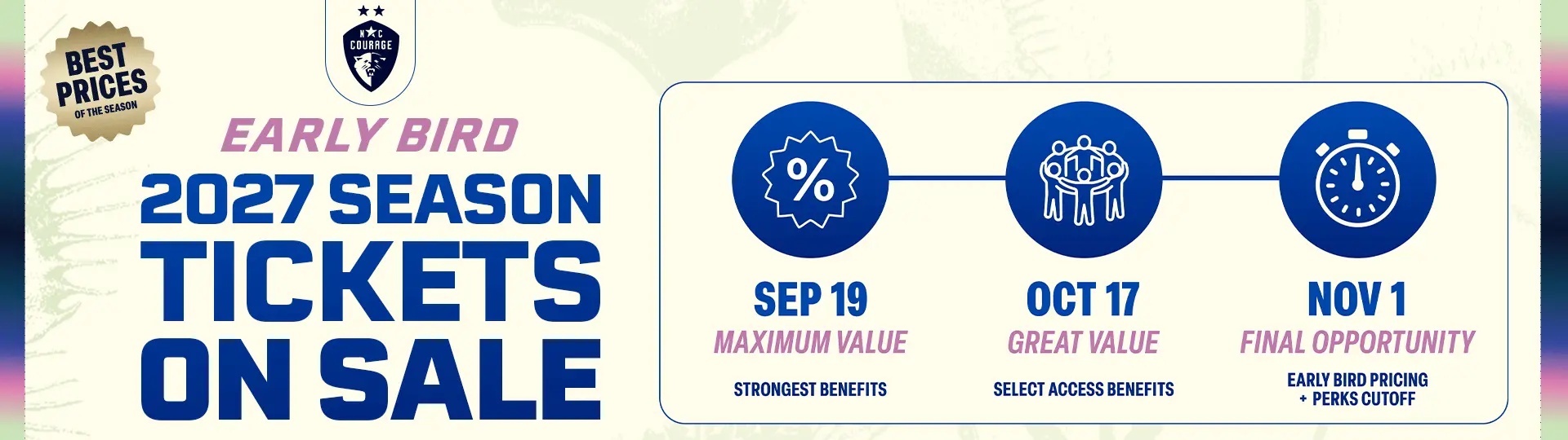 Early Bird STM On Sale Graphic