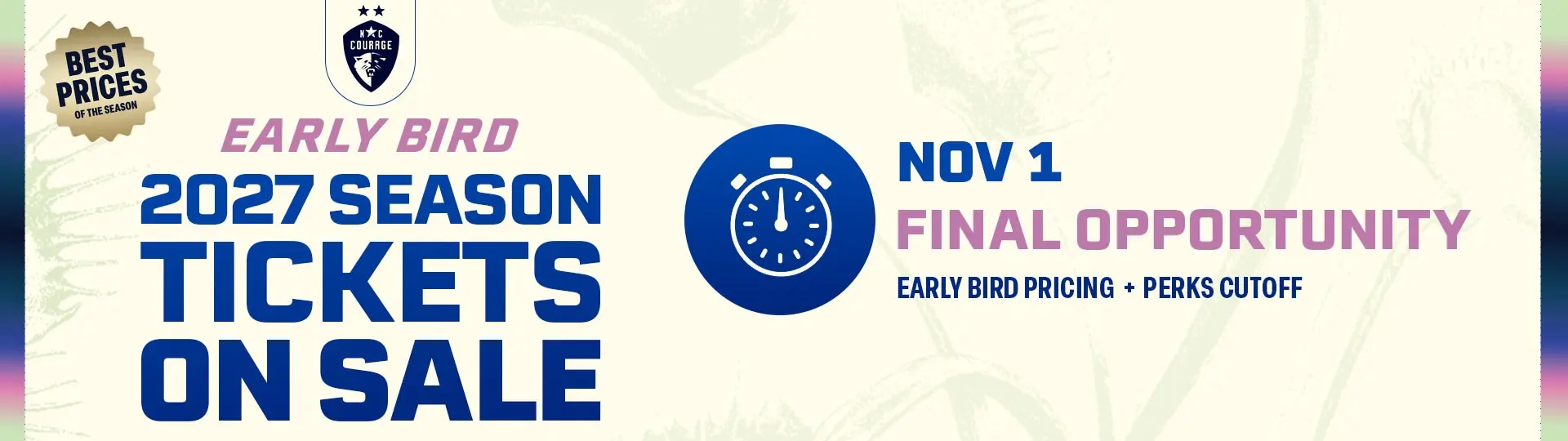 Early Bird Benefits Expire November 1 Graphic