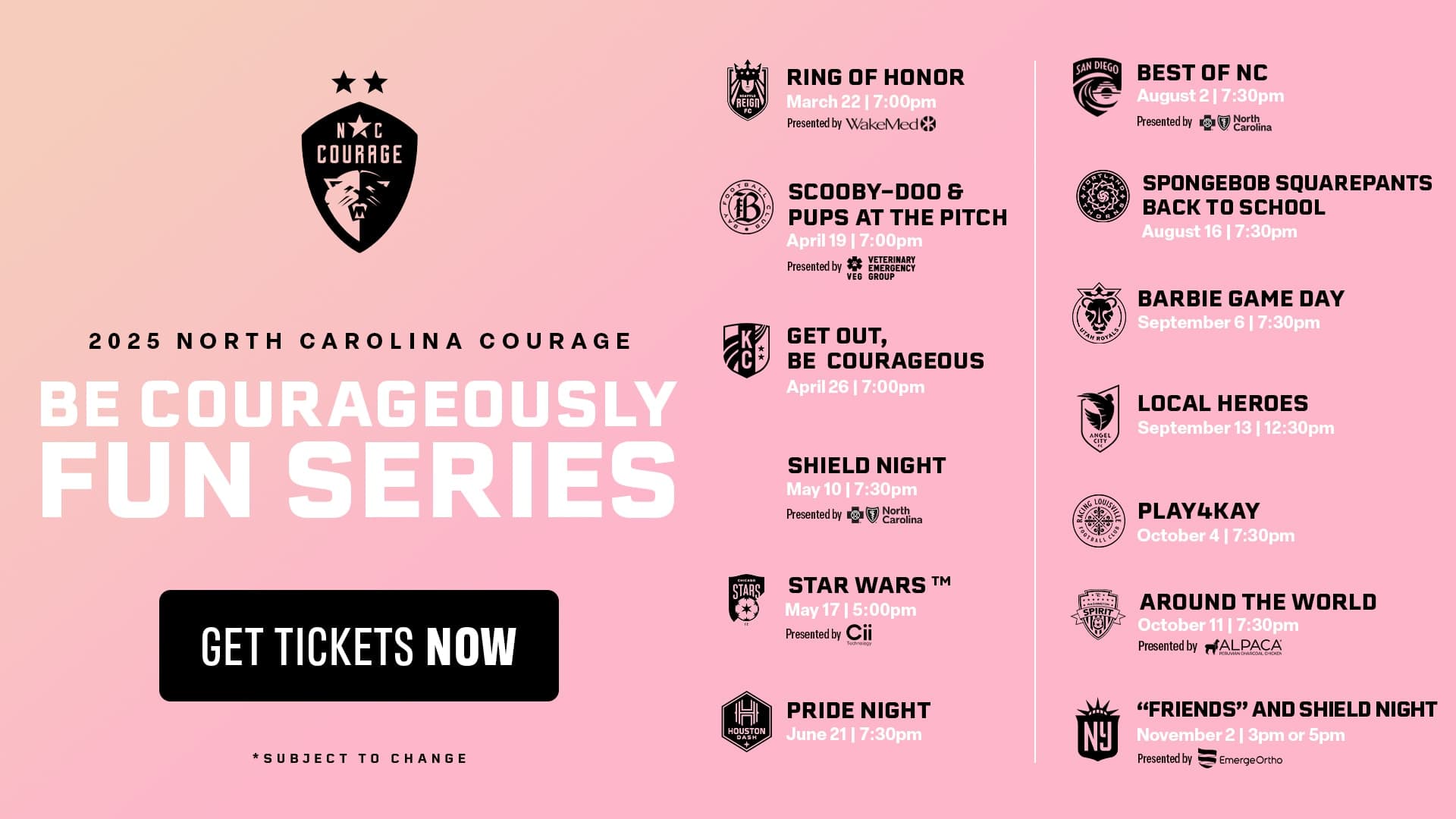 Promo Schedule