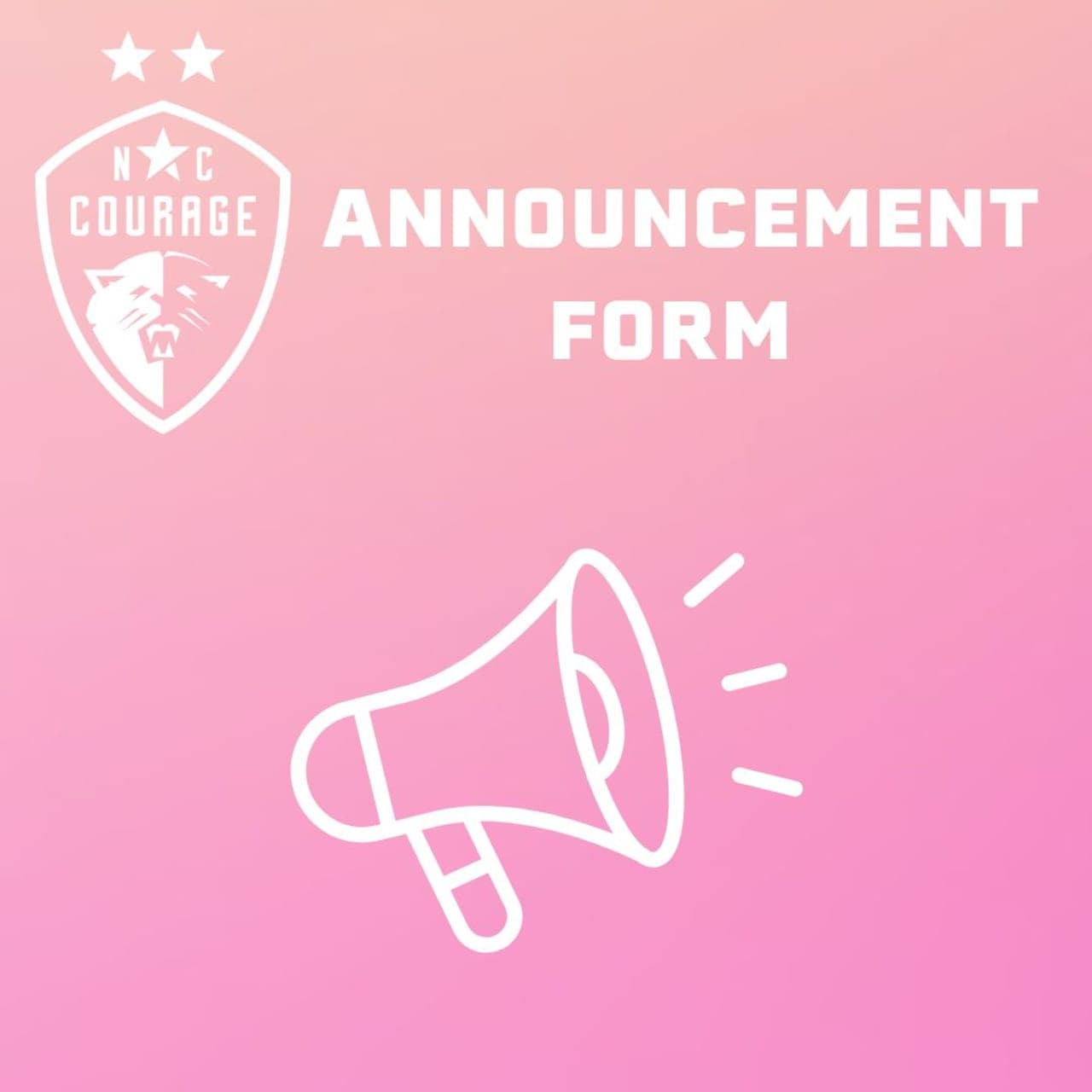 ANNOUNCEMENT FORM