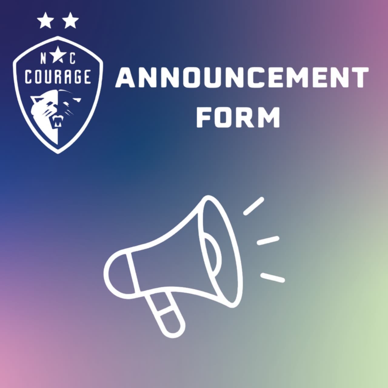 ANNOUNCEMENT FORM